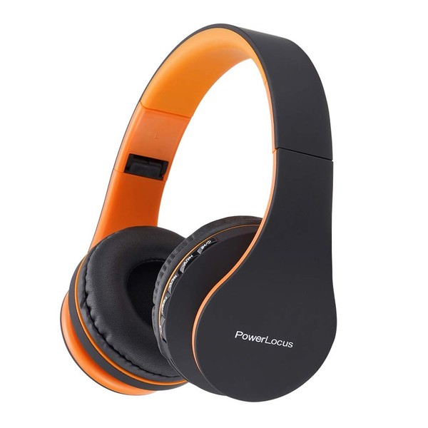 PowerLocus Bluetooth Headphones Over Ear, Foldable Wireless Headphones, Hi-Fi Stereo