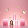 4Pcs Pink Portable Hair Volume Clip, Hair Rollers with Clip,