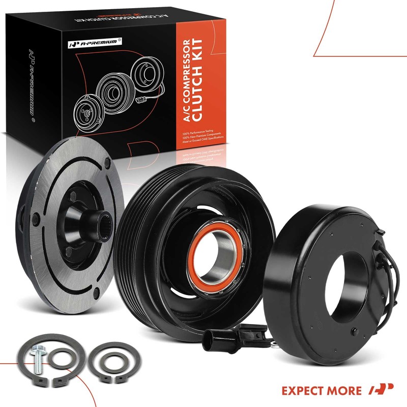 A-Premium Air Conditioner AC Compressor Clutch Kit Compatible with Hyundai