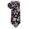 Kebocis Corbata de algodón para niños, Floral Azul Marino #4,