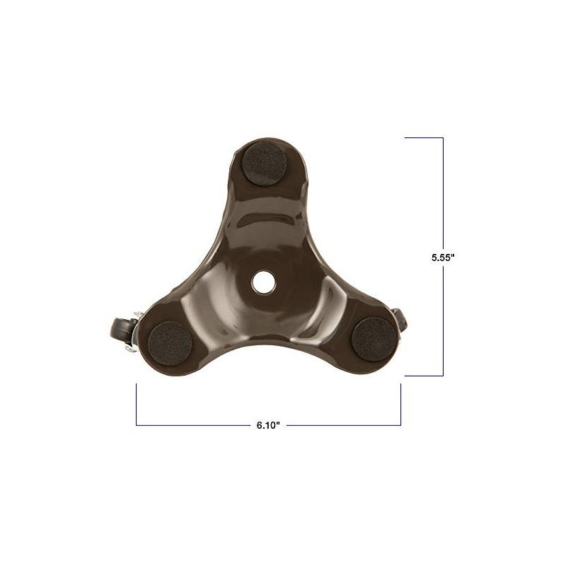3 Wheel Dolly - Brown - 6" Diameter - 200