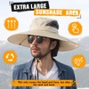 Shyyween 1 Pcs Oversize Sun Hat Men XXL Wide Brim
