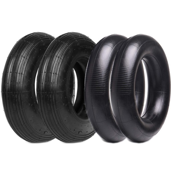 (2-Set) AR-PRO 4.80/4.00-8" Tire and Inner Tube Set - Universal