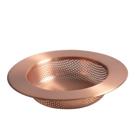 UYNAIT 11.2cm Basket Filter Sus304 Stianless Steel Electroplated Red Copper Color,Kitchen Sink Stopper
