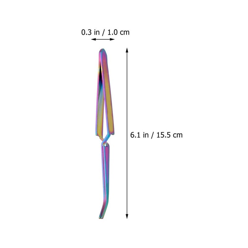 FOMIYES 2Pcs Nail Shaping Tweezers Pinch Nail Tool Stainless Steel