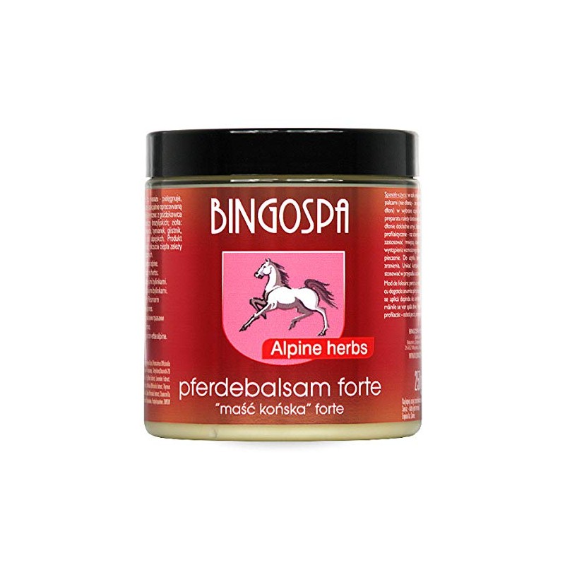 BINGOSPA Warming Horse Balm with Alpine Herbs for Body Care