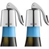 WOTOR Stainless Steel Wine Bottle Stoppers with Silicone - Reusable