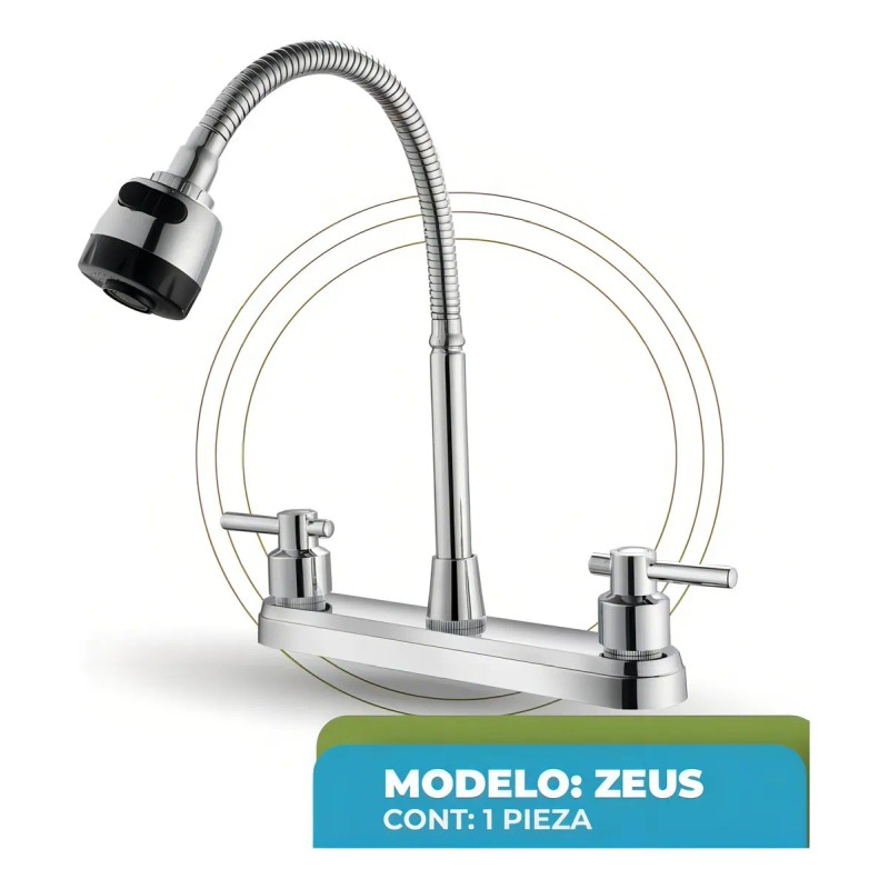 Mezcladora Para Fregadero Flexible Llave Cocina Cuerpo Latón