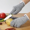 RUFCRIL 3 Pairs Cut Resistant Gloves Food Grade, LEVEL 5