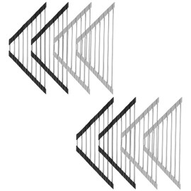 YMKWZ 8Pcs Triangle Dish Drying Rack Stainless Steel Roll-Up Dish Drying Holder Foldable Over The Sink Corner Dish Drainer Mat Space Saving Sink Corner Shelf for Kitchen Bathroom