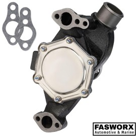 Marine Circulating Mercruiser Water Pump, Compatible Replacement for Mercruiser OMC Indmar Chrysler Stern Drive Volvo Penta 4.3L V6 Engines, 5.0 5.7 305350 6.2 small block GM V8 Engines by FASWORX