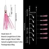 Fishing Bait Rigs Set Squid Lure Rigs,6Packs Soft Plastic Octopus