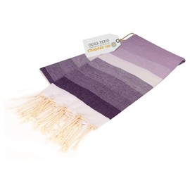 Sandrella Hammam Towel Sauna Women & Men Large 100 x 200 cm Cotton Beach Towel Blanket Peshtemal Purple