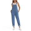 HISEA Womens Denim Bib Overalls, Women's Relaxed Fit Casual Jean