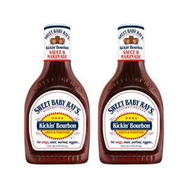 Sweet Baby Ray's Sauce and Marinade, Kickin' Bourbon,16 Fl Oz (Pack of 2)