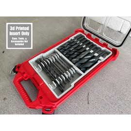 Jonah Pope Design Drill Bit Organizer Insert for Milwaukee Packout (Insert Only) - Safety Green