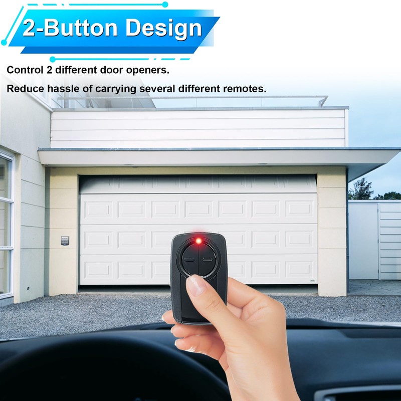 ‌380UT 375UT 375LM 2-Button Remote Control, Klik5U-Bk2 Clicker for Chamberlain