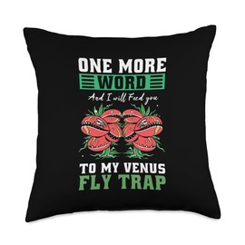 Venus Fly Trap Plant Soil Plant Seeds Venus Fly Traps Throw Pillow