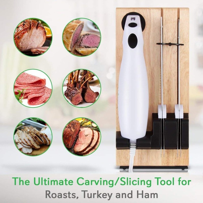 NutriChef Electric Carving Turkey Slicer Kitchen Knife | For Thanksgiving