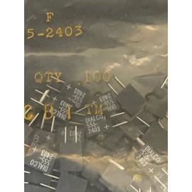 Dialight 100pc Dialight 555-2403 LED Circuit Board Indicators RA Yellow Diffused 5V **NOS