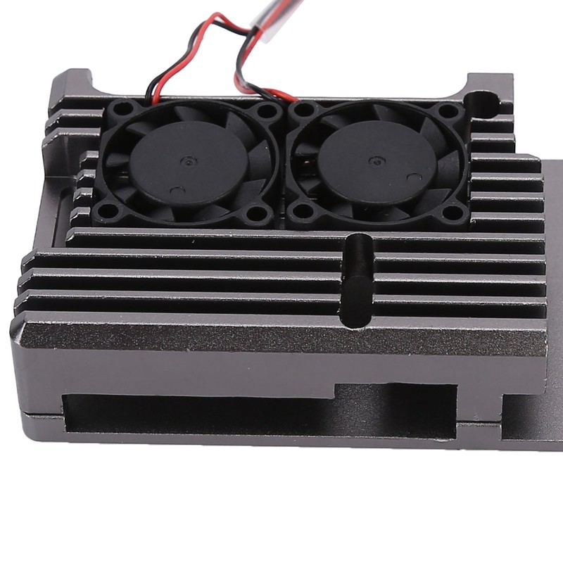 Aluminum Alloy Cooling Case Heat Dissipation Enclosure with Fan for
