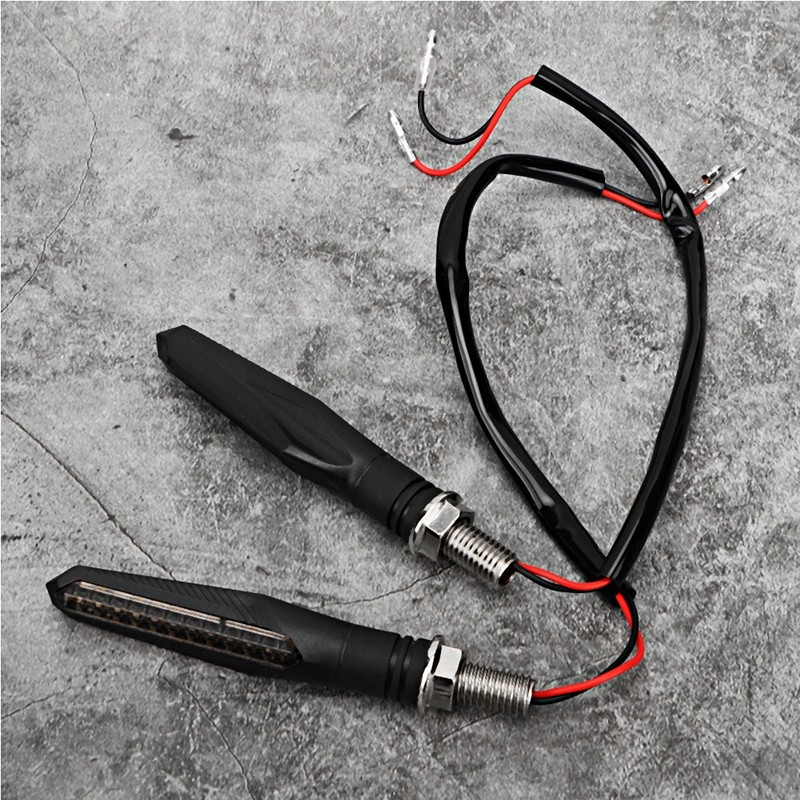 4pcs LED Flowing Water Turn Signal Light Indicator Blinker Flasher