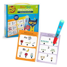 Educational Insights Hot Dots Pete The Cat Preschool Reading & Math - Preschool Learning Activities for Kids Ages 4+