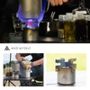 AND MYSELF Alcohol Stove, Trivet, Titanium Fuel, Large Capacity, Lightweight,
