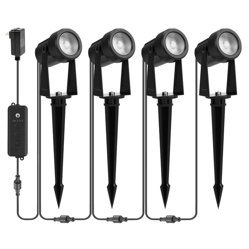 ZYAN 13FT(2x6.5FT) Solar Landscape Lights Extension Cable, Suitable for ZYAN