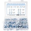 Faankiton 170pcs 7-20 mm Double Ear O-Clips Hose Clamps 2-Ear