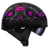 Milwaukee Helmets Advanced DOT Motorcycle Half Skull Helmets Bikers MPH97X