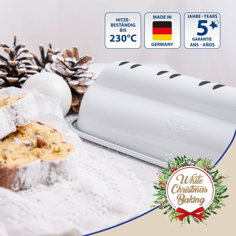 Dr. Oetker 1398 Stollen Baking Tin ‘White Christmas Baking’ High-Quality