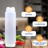 6PCS 16oz Inverted Plastic Squeeze Bottles,Condiment Squeeze Bottles for Sauces,