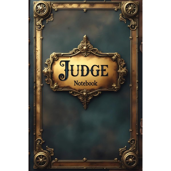 Judge notebook: lined journal for men women coworker
