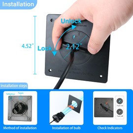 coospider-repta 60W HVAC Lamp in Duct Air Cleaning for House AC Duct with 253.7nm wavelength