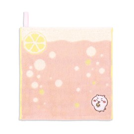 Chiikawa 41-1260080 Supa Towel Handkerchief, Pink, Approx. 9.8 x 9.8 inches (25 x 25 cm)