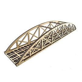 War World Scenics Single Track Natural High Detail MDF Bowstring Bridge 400mm â OO/HO Gauge Scale Model Railway Diorama Modelling Layout Scenery Landscape Rail Structure