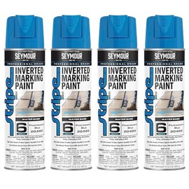 20-669 Seymour Stripe 6-Series Inverted Ground Marking Paint, Fluorescent Blue net 17oz. (Pack of 4)
