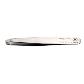 HK Manicure by Hans Kniebes Tweezers Cranked with Angled Legs - 9.5 cm - from Solingen - Stainless Steel