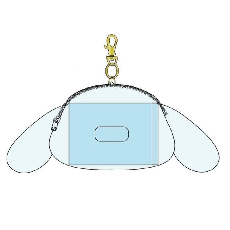Ki Company Sanrio Characters Face Pass Case, Cinnamoroll, SAC-PC-CN, H