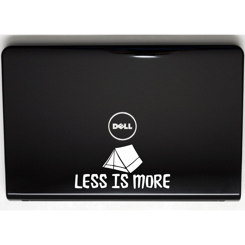 Less is More - Tent - 7" x 3 1/4"