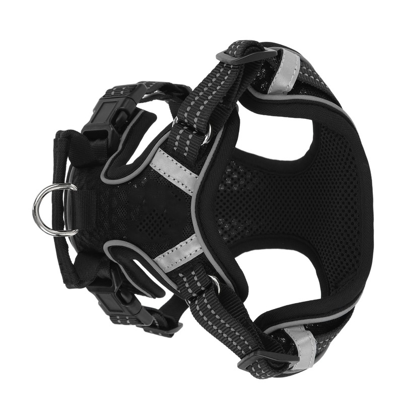 Dog Harness Adjustable Comfortable Reflective Strip Safety Mesh Dog Vest