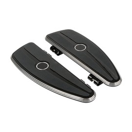 XFMT Half Shield Burst Rider Footboard Floorboard For Harley Touring Road King Street Glide Road Glide Electra Glide 1993-Later