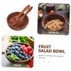 SHOWERORO Wood Salad Bowl Set Salad Serving Bowl with Lid