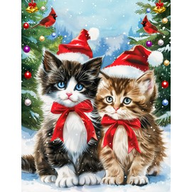 2024 Christmas 100 Piece Puzzles for Children Cat Puzzle 100 Pieces Puzzles for Adults Christmas Puzzle 100 Pieces Puzzles for Seniors Children's Puzzles 100 Pieces Christmas Holiday Puzzle