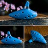 12 Holes Alto C Ocarina Ceramic Vessel Flute Wind Musical