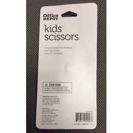 Office Depot (GREEN) Kid's School Scissors, 5", Pointed.