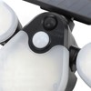Solar Garden Lights Professional Waterproof 3 Heads Rotation High Power