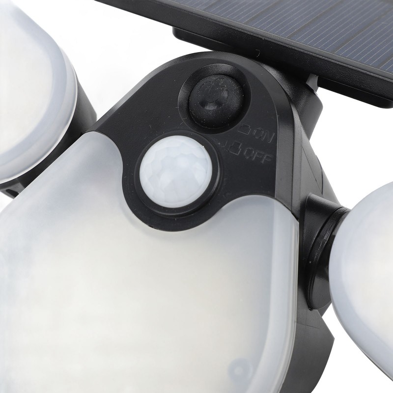 Solar Garden Lights Professional Waterproof 3 Heads Rotation High Power