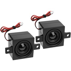 MakerHawk 2pcs Speaker 10 Watt 4 Ohm Single Cavity Mini Speaker Full-Range Cavity Micro Loundspeaker for Arduino with PH2.54mm-2Pin Interface for Small Electronic Projects Advertising LCD Machine